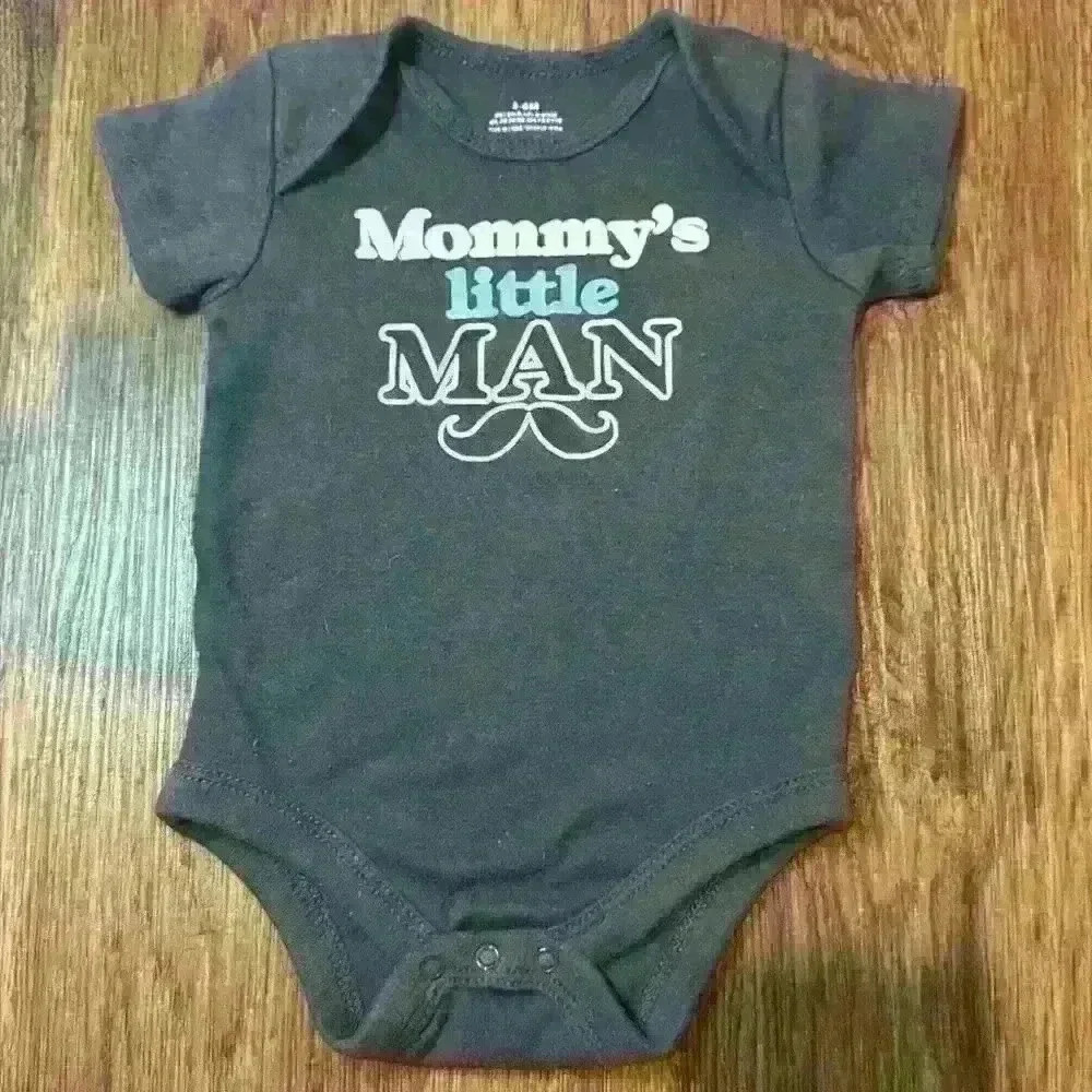 Mommy’s little man one piece onesie